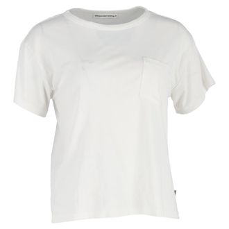 Alexander Wang Crewneck T-Shirt in White Cotton