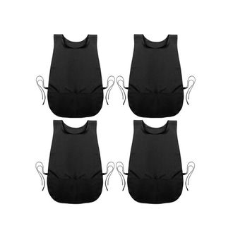 OEM Juego De 4 Delantales De Zapatero Con 2 Bolsillos, Bata Impermeable Para Artistas, Para Hombres Y Mujeres, Limpieza, Pintura, Tareas Dom&eacute;sticas, Traba