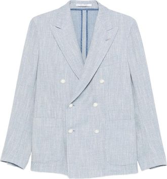 Tagliatore Double-breasted Herringbone Blazer