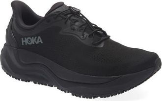 Hoka One One Arahi SR Sneaker in Black /Black at Nordstrom, Size 11.5