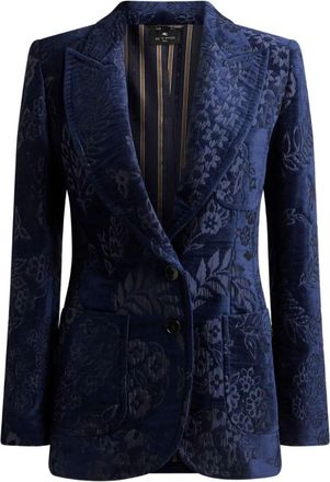 Etro Giacca In Ciniglia Jacquard-Donna