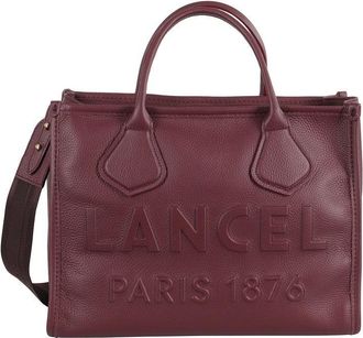 Lancel Rectangular Grained Leather Shoulder Bag