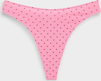 Miiyu Womens High-cut essential thong Organic cotton