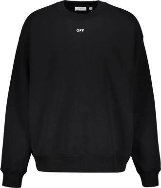 Off-white Hooded Logo Sweatshirt - Heren - Sweatshirts - Zwart - M - Katoen - Hoodies & sweatvesten