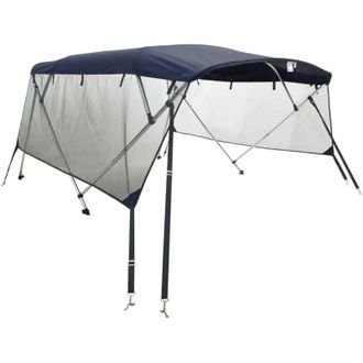 vidaXL Toldo Bimini 4 Arcos Con Paredes Laterales De Malla Vidaxl