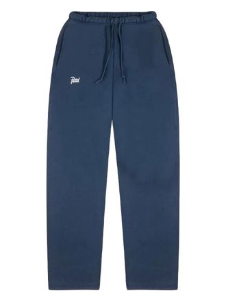 Patta drawstring logo-print pants - men - Cotton/Polyester - S - Blue