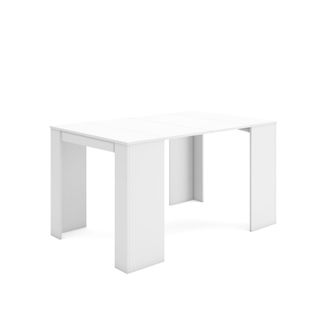 Skraut Home Consolle Allungabile, Tavolo Consolle Allungabile, 140, Per 6 Persone, Tavolo Da Pranzo, Stile Moderno, Bianco - Skraut Home