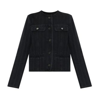 Diesel Jassen, Dames, Zwart, XS, Katoen, De-Grafy Jas