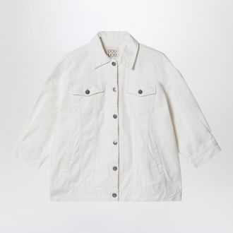 Douuod Giacca avorio in denim