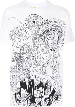 Amir Slama SLamB AAAArrRrGgghh cotton T-shirt - unisex - Cotton - XGG - White