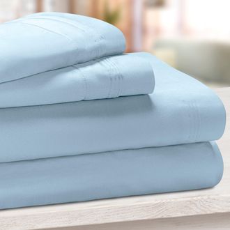 Superior Superor 650-Thread Count Egyptian Cotton Plush Deep Pocket Sheet Set
