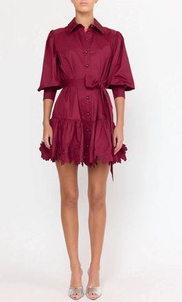 Christy Lynn Womens Norie Dress In Maroon