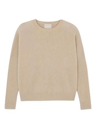 Kujten Maglione girocollo in cashmere - Toni neutri