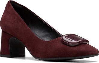 Clarks Fernie Trim Suede Pump