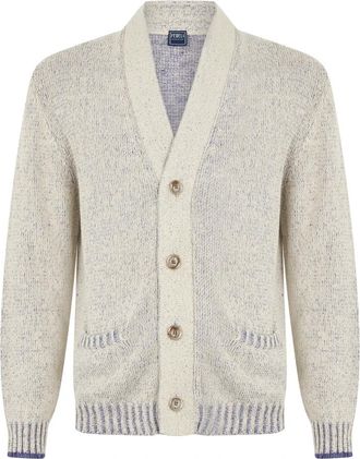 Fedeli Veelzijdige Cardigan - Heren - Vesten - Beige - L - Katoen - Truien & Vesten