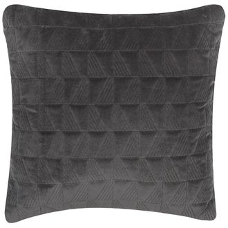 Beliani Coj&iacute;n De Algod&oacute;n Gris 45 X 45 Cm Sala De Estar Dormitorio Moderno Lalam