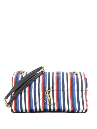 Saint Laurent Jamie Flap Bag Quilted Printed Silk Medium shoulder bag - women - Silk - One Size - Multicolour