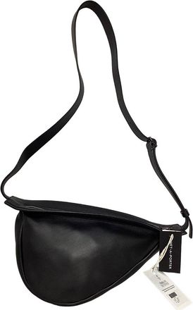 The Row Black Leather Slouchy Banana Shoulder Bag (Authentic Pre-Loved)