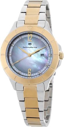 Technomarine Luna Quartz Crystal Ladies Watch TM-826004