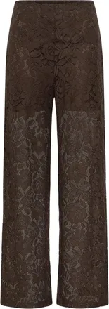 Ichi Ichi, Broeken, Dames, Bruin, L, Wijde broek