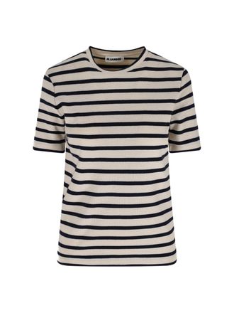 Jil Sander Striped T-Shirt - Cream