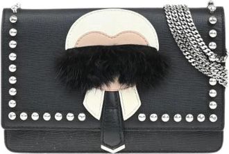 Fendi Pre-owned Clutches, female, Black, Size: ONE SIZE Pre-owned Leather Clutch
