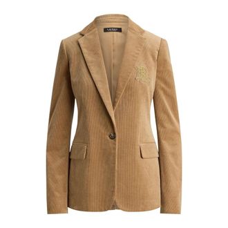 Ralph Lauren Blazer Sportivo Tessuto - - Jackets - Donna - Beige - 2XS