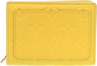 Louis Vuitton Yellow Monogram Empreinte Wallet (Bi-Fold) (Pre-Owned)