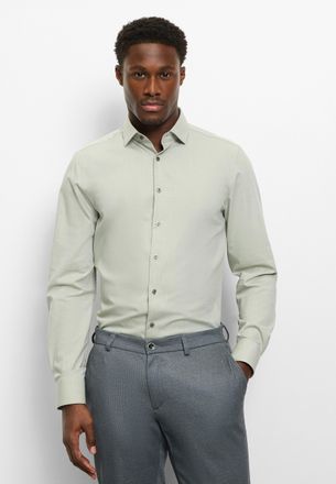 Olymp Businesshemd OLYMP Level Five body fit, Herren, Gr. 38, N-Gr, mint, Web, Obermaterial: 64% Baumwolle, 27% Polyester, 9% Elasthan, Hemden Businesshemd