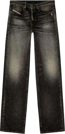 Diesel D-Macro Straight Jeans - Heren - Regular Fit Jeans - Zwart - W30 - Katoen - Jeans