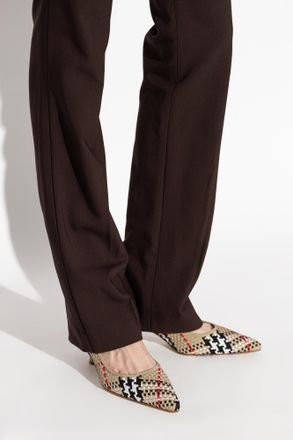 Burberry Dame Pump Heeled Shoes, Womens, Brown