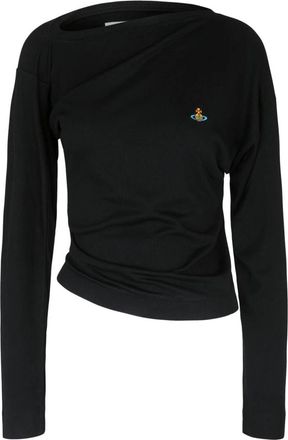 Vivienne Westwood LS Hebo Top - Dames - Longsleeves - Zwart - S - Katoen - Tops