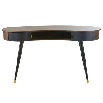 Maisons du monde Escritorio vintage con 2 cajones negro