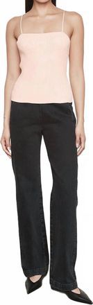 Enza Costa Soft Structure Knitted Tank In Pale Pink