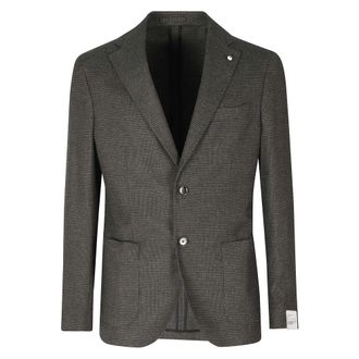 L.B.M. 1911 Americana de algod&oacute;n con tacto de cachemira - Jackets - Hombre - Verde - 2XL