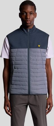 Lyle & Scott Sports Hybrid Fleece Gilet - Blauw