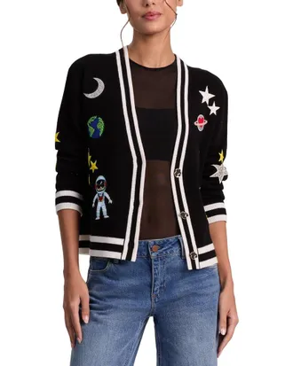 Alice & Olivia Alice + Olivia Bradley Wool-Blend Cardigan
