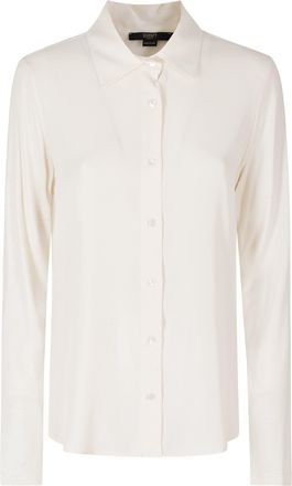 Seventy Cream Classic Collar Silk-Blend Shirt