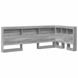 Berkfield Home Storage Headboard with Shelf Grey sonoma 90 cm Engineered wood
