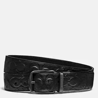 Coach Harness Buckle Reversible Belt