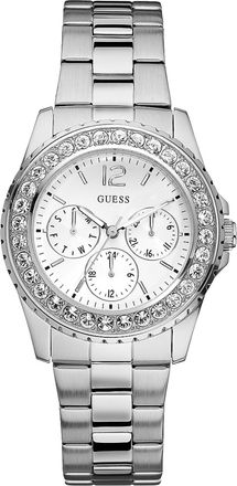 Guess Silver-Tone Multifunction Watch