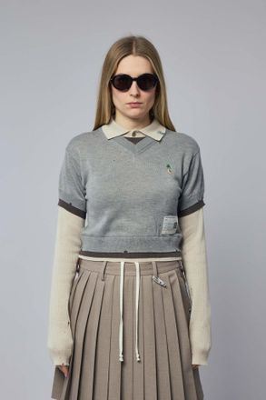 Miharayasuhiro Triple Layered Knit Pullover