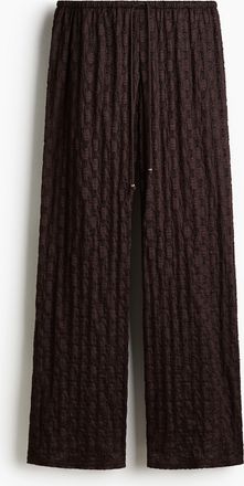 H&M Kordelzughose im Spitzenlook - Brown