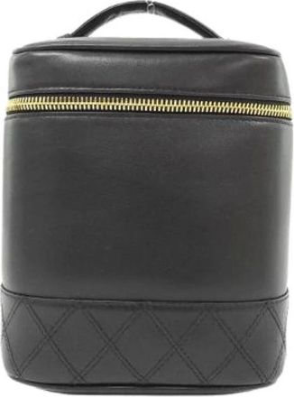 Chanel Pre-owned Handbags, female, Black, Size: ONE SIZE Pre-owned Leather handbags