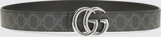 Gucci Cintura reversibile GG Marmont in pelle e tela con monogramma GG