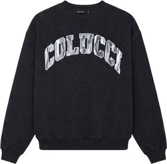 Carlo Colucci Felpa College - - Sweatshirts & Hoodies - Uomo - Nero - S