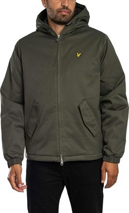 Lyle & Scott Gewatteerde Jas Met Capuchon En Ritssluiting, Groen