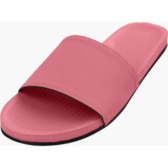 indosole Responsibly-Made Tire Sole Slide Sandals in Guava at Nordstrom, Size 11
