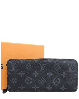Louis Vuitton Monogram Eclipse Zippy Wallet (Authentic Pre-Loved)
