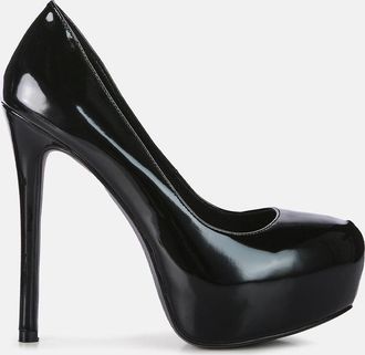 London Rag pismis patent pu high heeled stiletto sandal